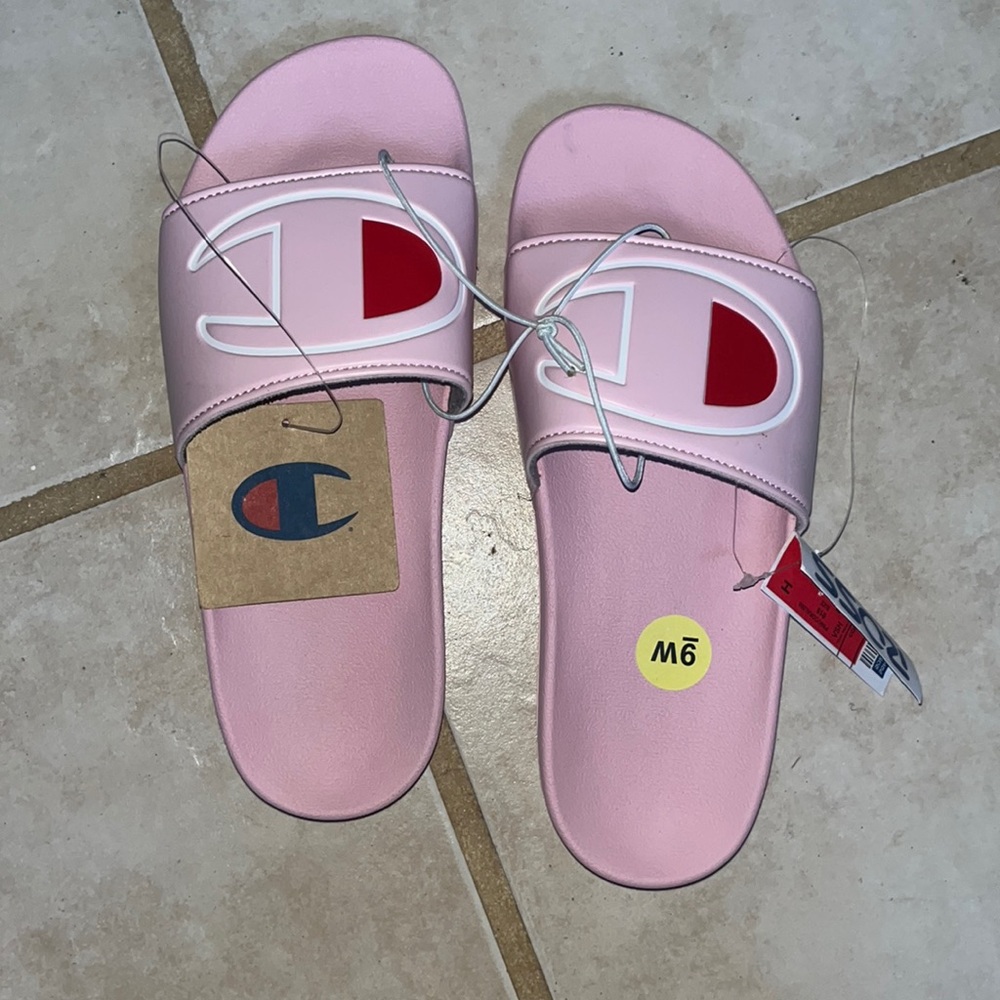 Pink Champagne Slides Women’s